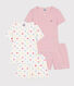 Lot de 2 pyjamas shorts enfant en coton