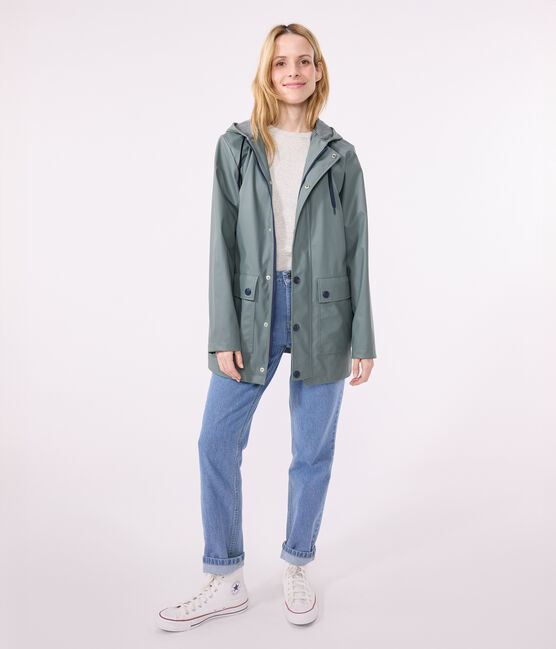 Ciré iconique en matière recyclée et coton biologique vert THUYA