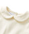 Body bébé fille à col claudine beige COQUILLE