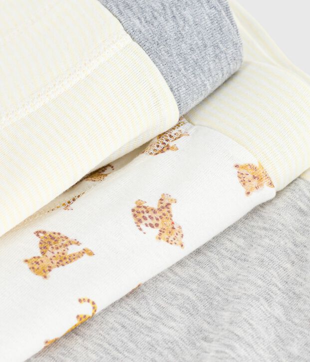 Setje met katoenen boxershorts met overtrekken tailleband met luipaardprint multicouleur