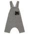 Salopette in tubic met pied-de-poule voor babymeisjes grijs CAPECOD/wit MARSHMALLOW