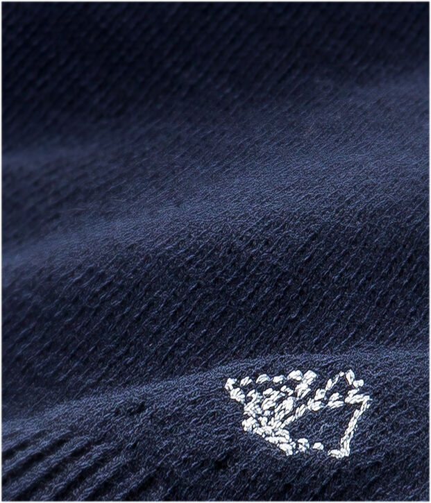 Cardigan b&eacute;b&eacute; fille en coton bleu