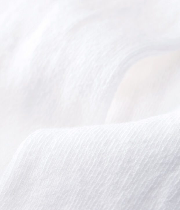 Collants b&eacute;b&eacute; fille blanc