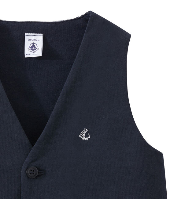 Gilet sans manches enfant garçon bleu SMOKING