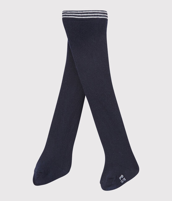 Collants bébé fille bleu ABYSSE