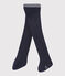Collants bébé fille bleu ABYSSE