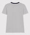 Tee-shirt l'Iconique en coton ray&eacute; femme blanc/bleu