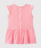 Jurk met vlindermouwen voor babymeisjes roze PETAL