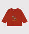 T-shirt met lange mouwen in jersey voor baby's rood HARISSA