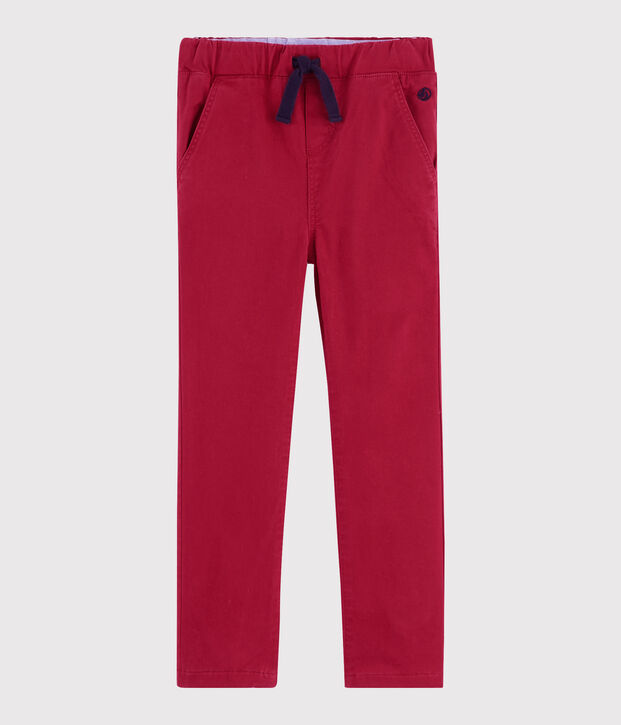 Pantalon chaud enfant gar&ccedil;on rouge