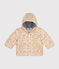 Donsjasje met print en capuchon voor baby's wit AVALANCHE/ MULTICO