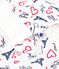 Pyjama femme en coton imprimé Paris blanc MARSHMALLOW/blanc MULTICO