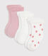 Lot de chaussettes naissance en coton uni