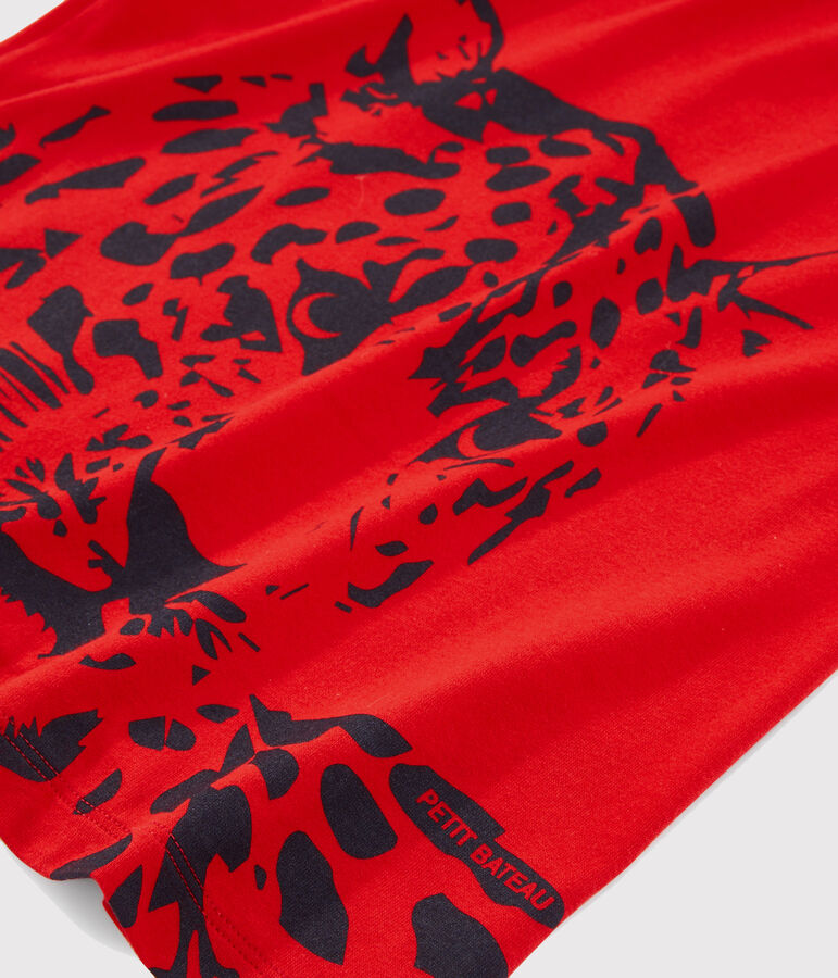 T-shirt voor jongens rood TERKUIT