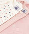 Lot de 3 bodies manches courtes mini cœurs en coton bébé variante 1