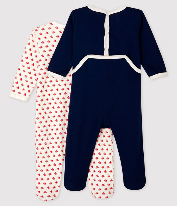 Lot de 2 dors-bien b&eacute;b&eacute; gar&ccedil;on en c&ocirc;te multicouleur