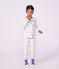 Kinderpyjama van fleece met drakenprint wit/multicouleur