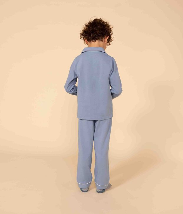 Jongenspyjama in jersey blauw