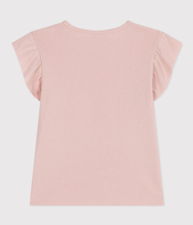 T-shirt in katoen voor meisjes roze