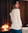 Dames-t-shirt met driekwartmouwen wit ECUME