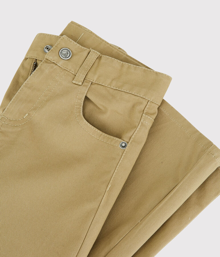 Jongens skinnybroek van twill beige JERRYCAN