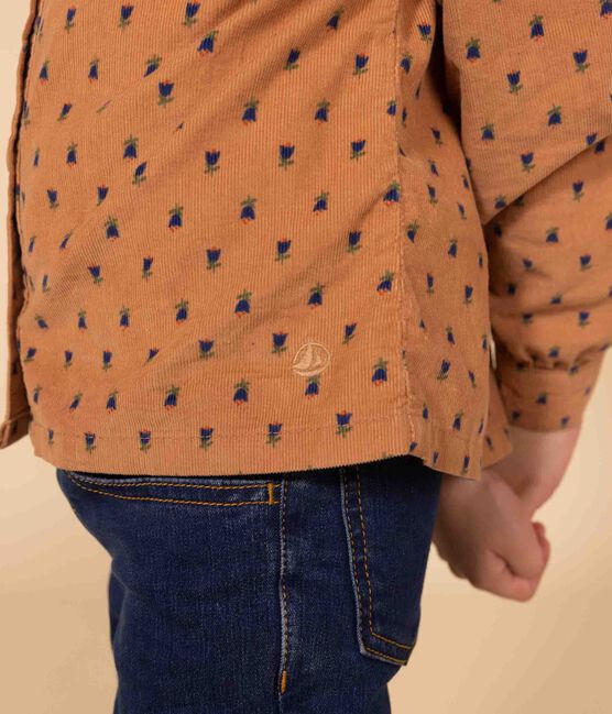 Meisjesblouse van fijn bloemenfluweel SIENNA/ MULTICO