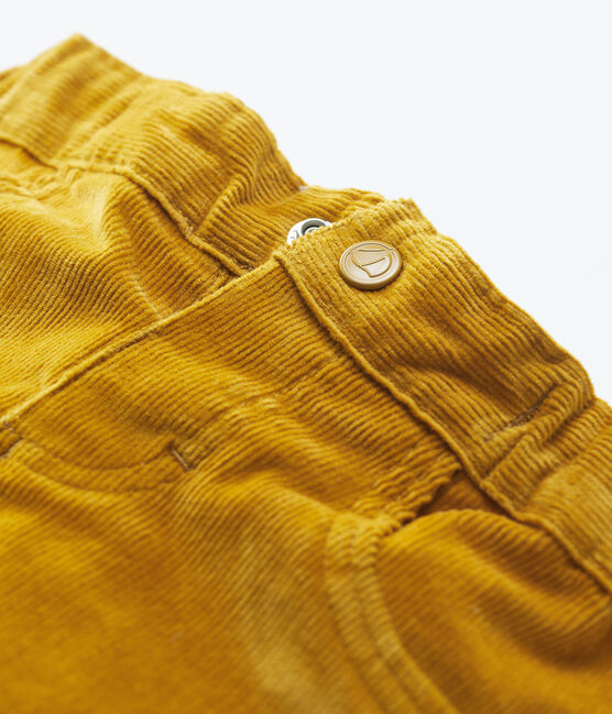 Pantalon en velours bébé. jaune TOPAZE