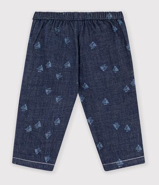 blauw/ecru