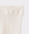 Collant microfibre enfant fille blanc COQUILLE