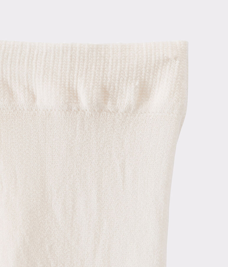 Maillot meisje microvezel wit COQUILLE