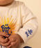 T-shirt met lange mouwen in jersey voor baby's ecru AVALANCHE