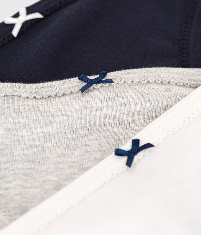 Set van 3 damesslipjes in katoen multicouleur