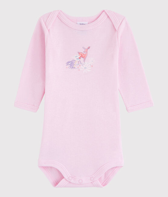 Body manches longues bébé fille-garçon rose DOLL