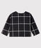 Cardigan met ruitjes babymeisje zwart CITY/wit MULTICO