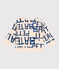 Sweatshirt in molton met print voor baby's. wit AVALANCHE/ MULTICO