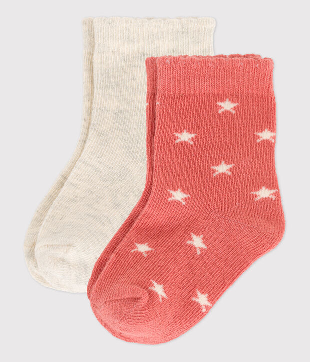 Lot de 2 paires de chaussettes b&eacute;b&eacute; multicouleur
