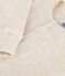 Lang pakje van ribstof voor baby's beige MONTELIMAR CHINE