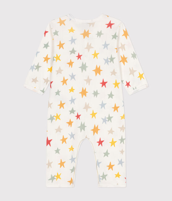 Pyjama sans pieds imprimé en coton bébé blanc MARSHMALLOW/blanc MULTICO