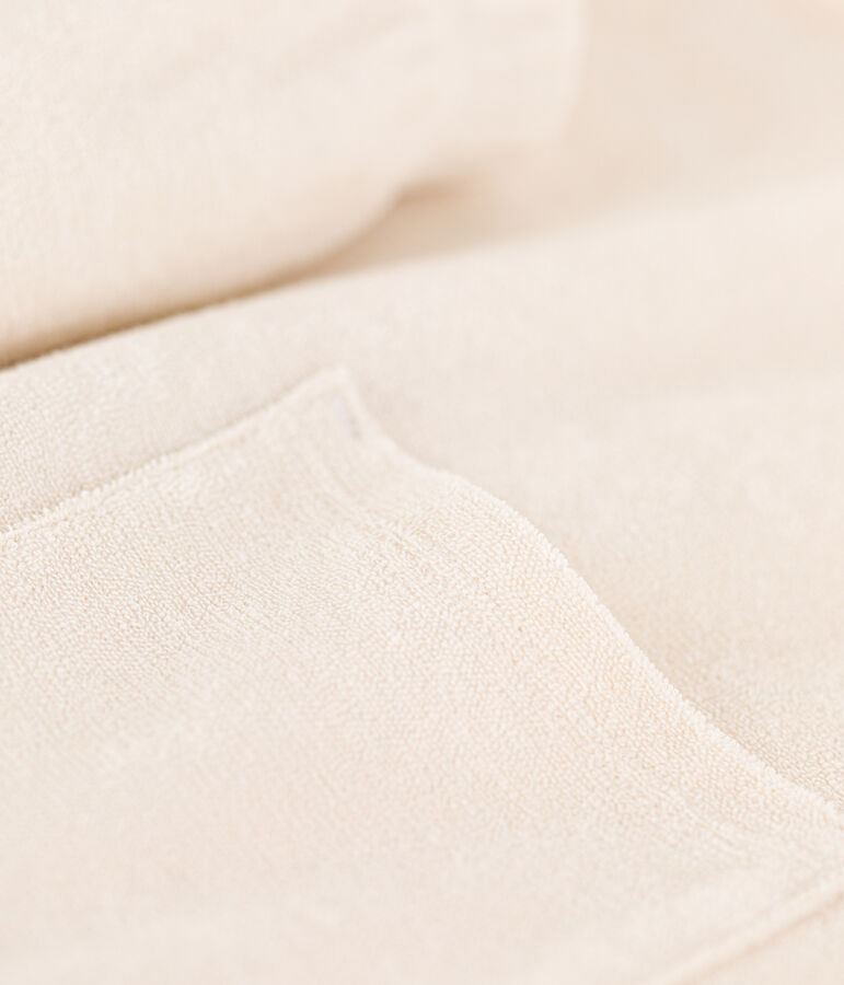 Pyjacourt uni en &eacute;ponge femme &eacute;cru