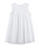 Robe de cérémonie enfant fille blanc ECUME/jaune OR