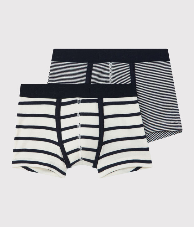 Lot de 2 boxers ray&eacute;s gar&ccedil;on multicouleur