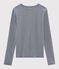 Iconisch Dames T-shirt met ronde hals blauw SMOKING/wit MARSHMALLOW