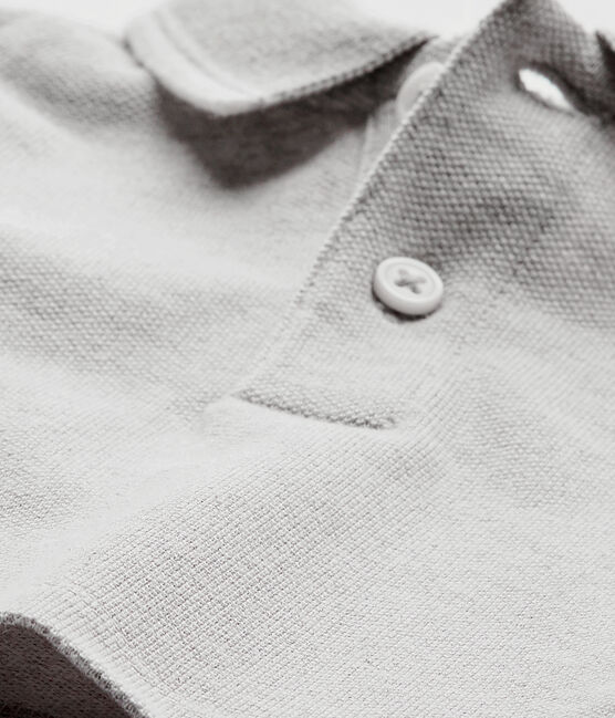 Polo voor babyjongens grijs BELUGA CHINE