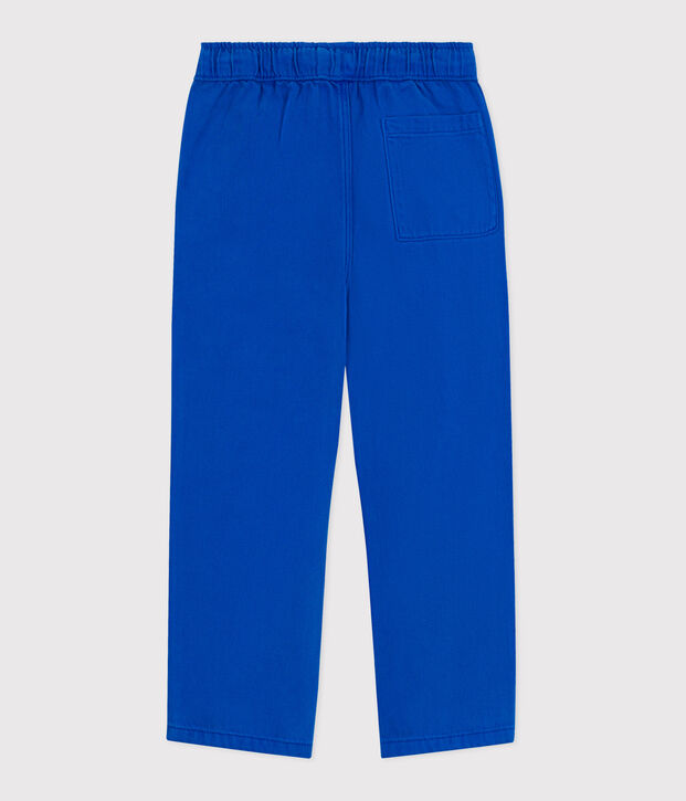 Katoenen kinderbroek blauw
