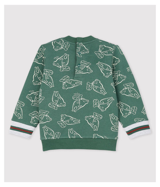 Sweater van geborsteld molton voor babyjongens groen VALLEE/ VALLEE CLAIR