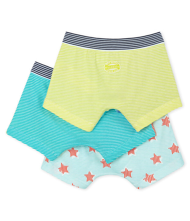 Trio van boxershorts jongens multicouleur