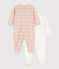 Lot de 2 dors bien fleurs et baleines roses en coton variante 1