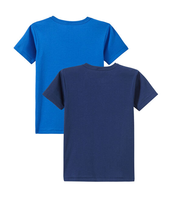 Lot de 2 t-shirts garçon manches courtes blanc LOT