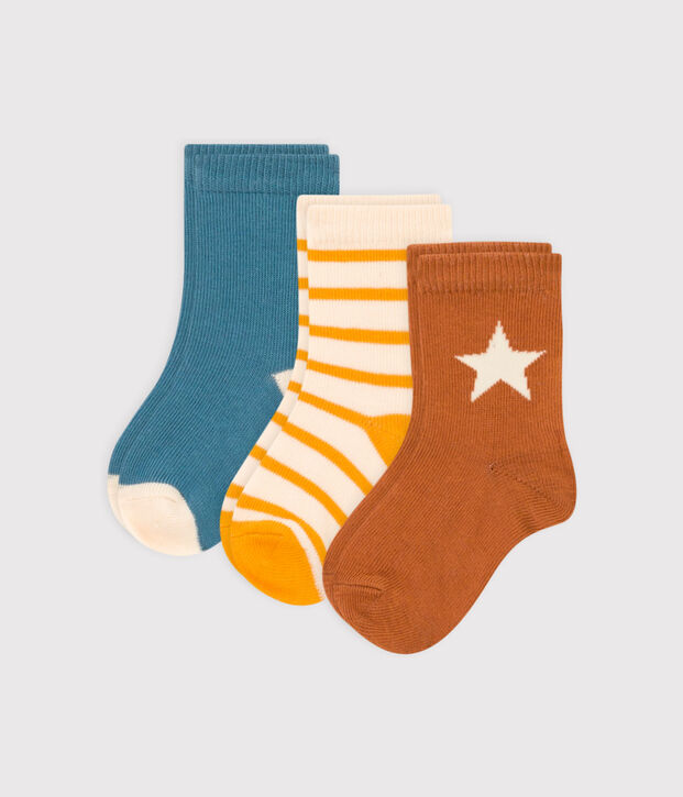 Lot de 3 paires de chaussettes b&eacute;b&eacute; multicouleur