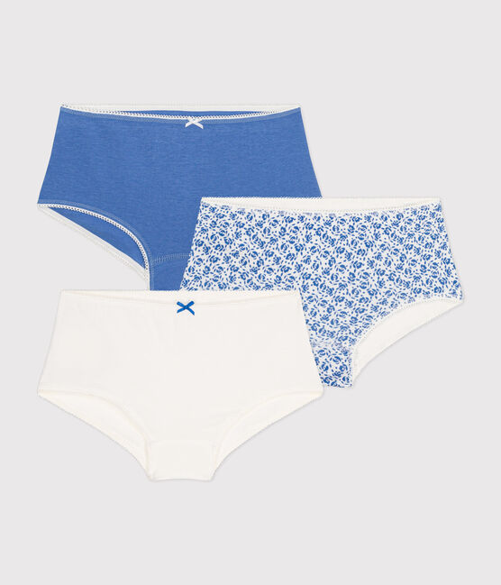 Lot de 3 shorties fleur en coton enfant variante 1